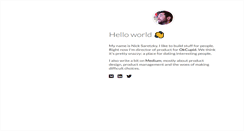 Desktop Screenshot of nick.saretzky.com
